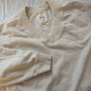 Aerie Cream Sweater Crewneck